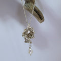 Silver oyster pendant with freshwater pearl | Made with Grace | handmade jewellery nz