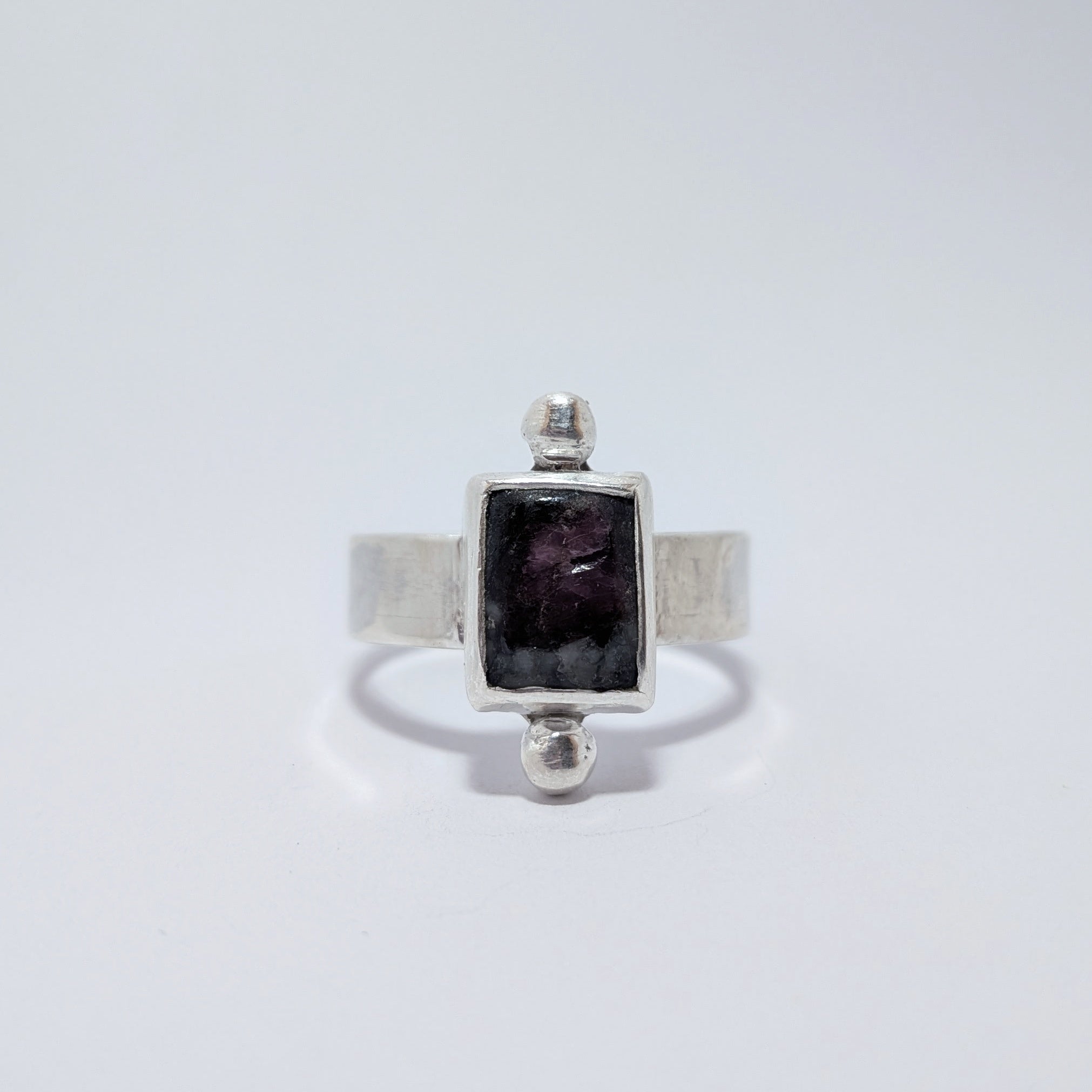 Eudialyte portrait ring