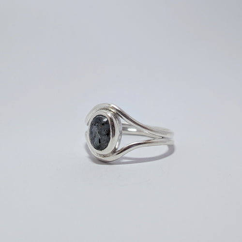 Aqua shimmer ring