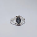 Aqua shimmer ring