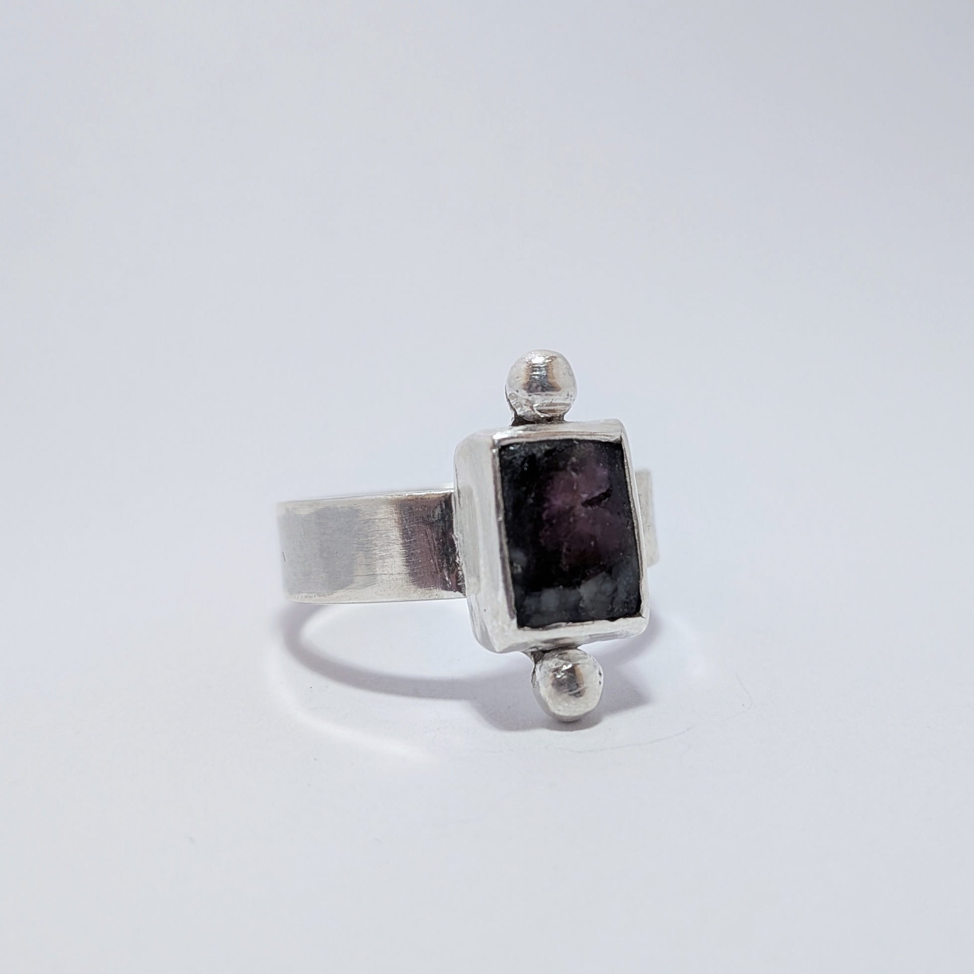 Eudialyte portrait ring