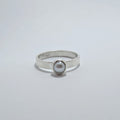 Dainty pearl ring