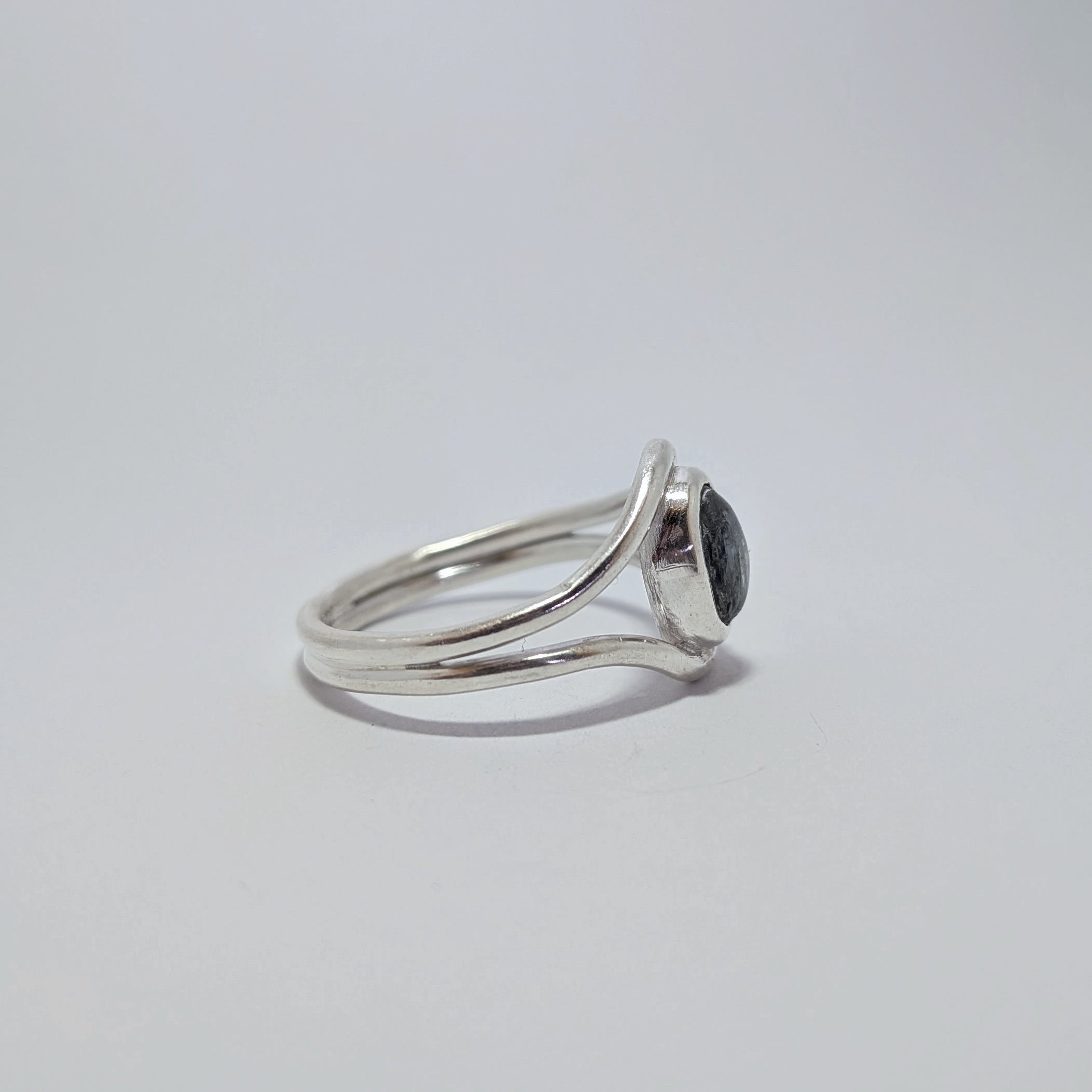 Aqua shimmer ring