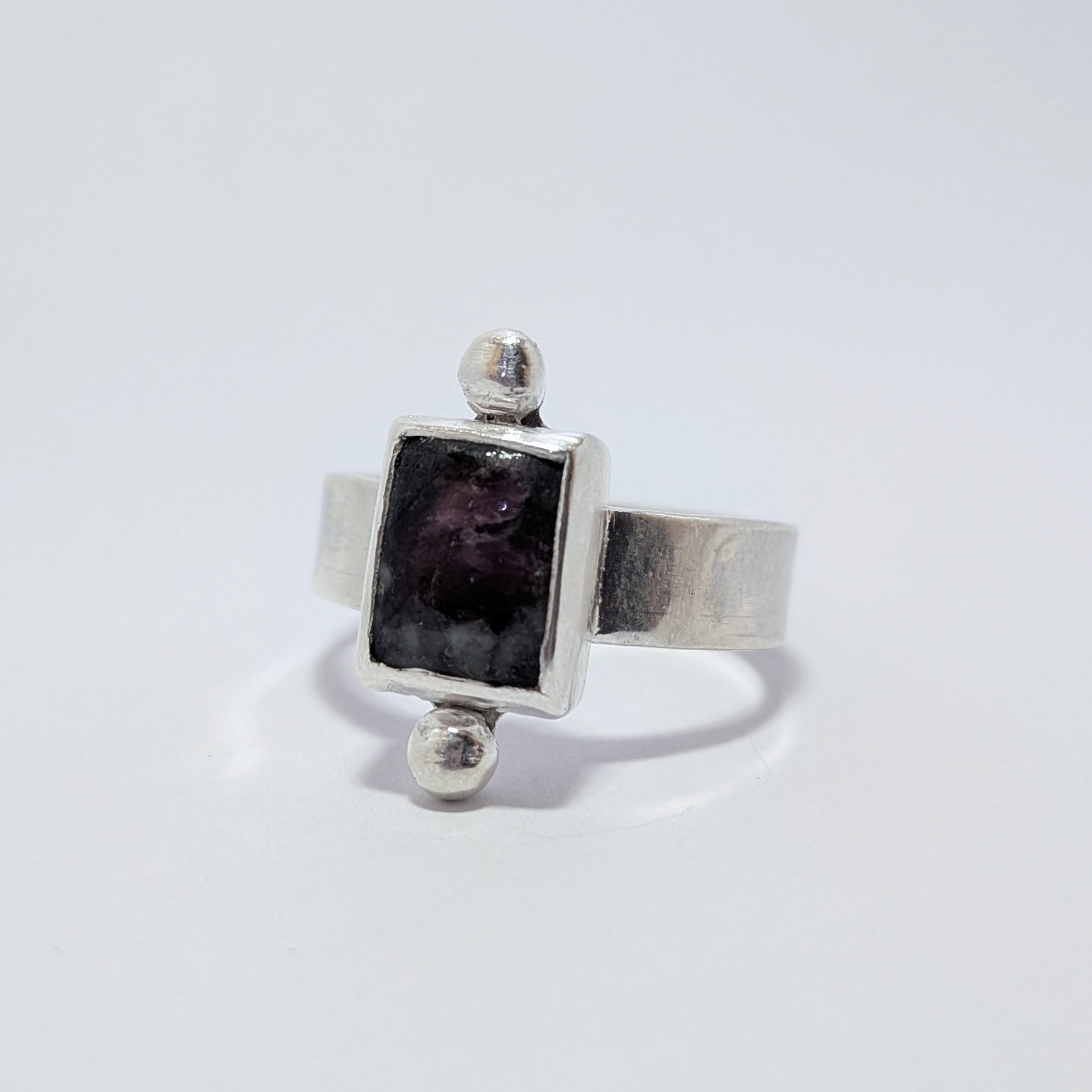 Eudialyte portrait ring