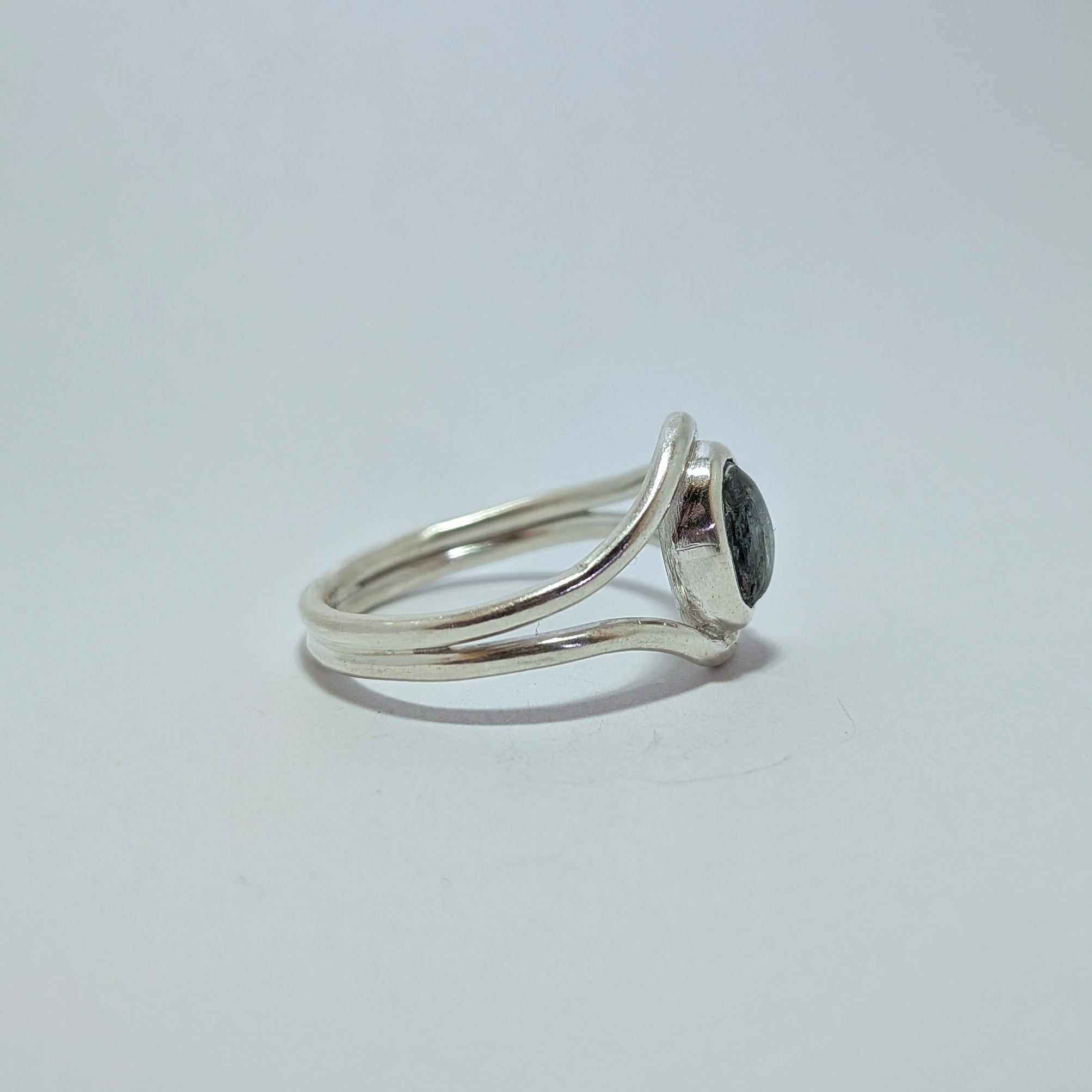 Aqua shimmer ring