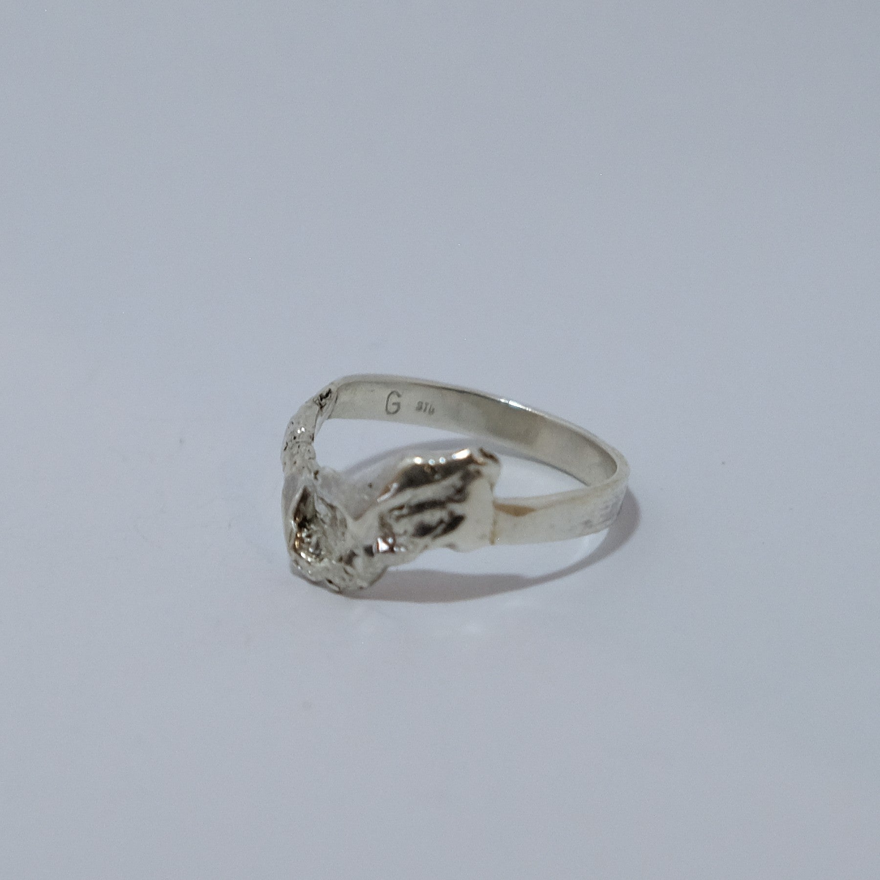 Organic silver ring | Made with Grace | handmade jewellery nz